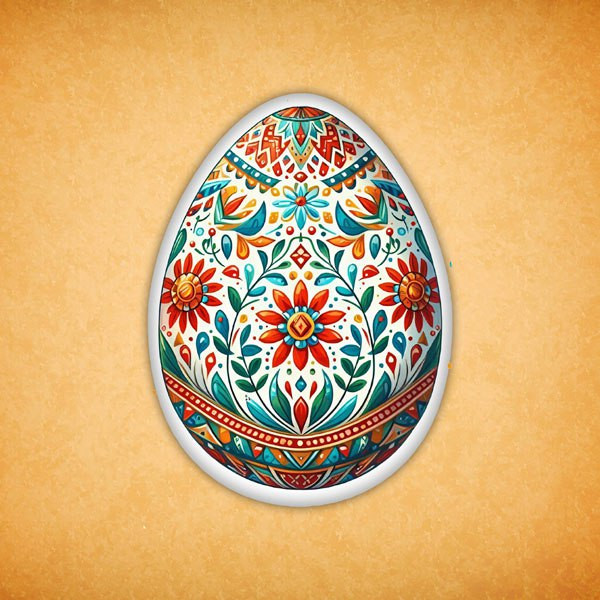 Печенье индивидуальное "Яйцо расписное" 10 