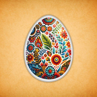 Печенье индивидуальное "Яйцо расписное" 13