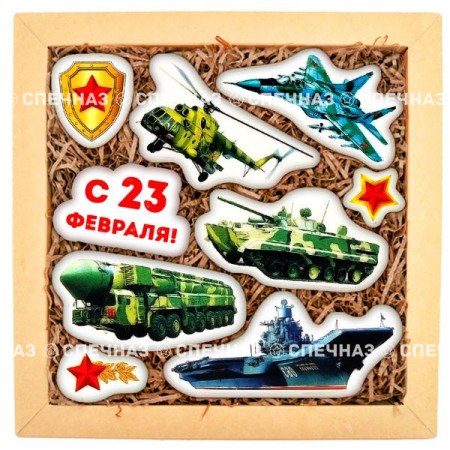 Набор печенья "Военная техника 1"