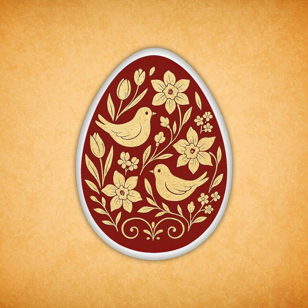 Печенье индивидуальное "Яйцо расписное" 14 