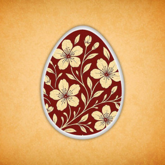 Печенье индивидуальное "Яйцо расписное" 16