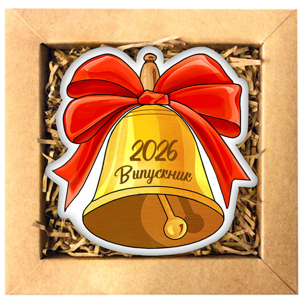 Печенье в подарок учителям и школьникам Набор печенья "Колокольчик выпускника"  