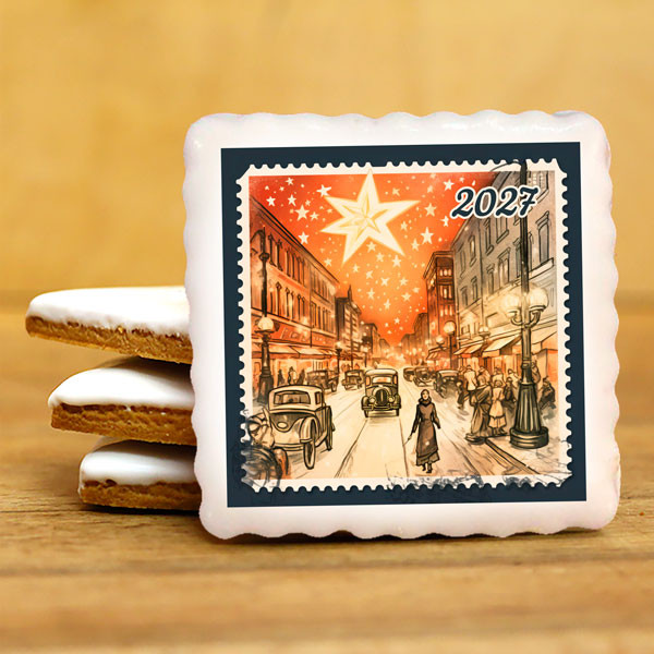 Печенье сувенирное "Праздничное 2027" 17 