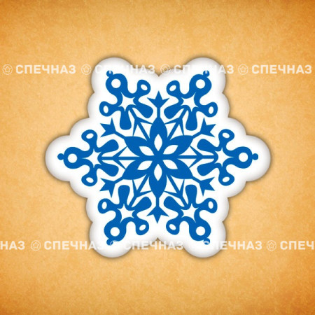 Печенье индивидуальное "Снежинка 3"