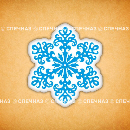 Печенье индивидуальное "Снежинка 4"