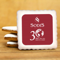 Кусайд - печенье сувенирное 7 см Содис квадрат 