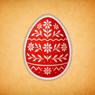 Печенье индивидуальное "Яйцо расписное" 23