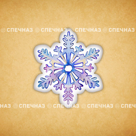 Печенье индивидуальное "Снежинка" 