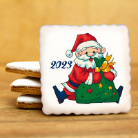 Печенье сувенирное "Счастливый Санта"