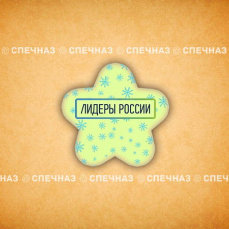 Печенье брендированное "Лидеры России"65мм 29