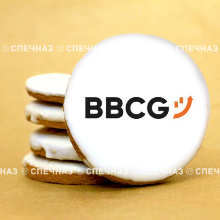 Печенье брендированное B2BCG 7 см 12