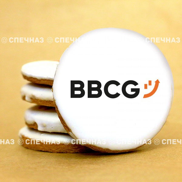 Печенье брендированное B2BCG 7 см 12 