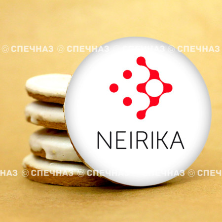 Печенье брендированное "neirika" 4 см