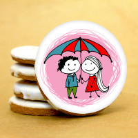 Печенье сувенирное "Парочка под зонтиком"