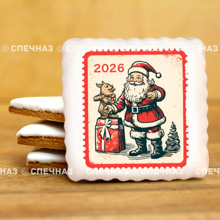 Печенье сувенирное "Праздничное 2026" 5