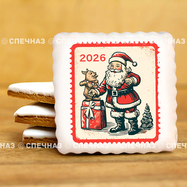 Печенье сувенирное &quot;Праздничное 2026&quot; 5 