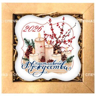 Набор печенья "Свечки рождественские"