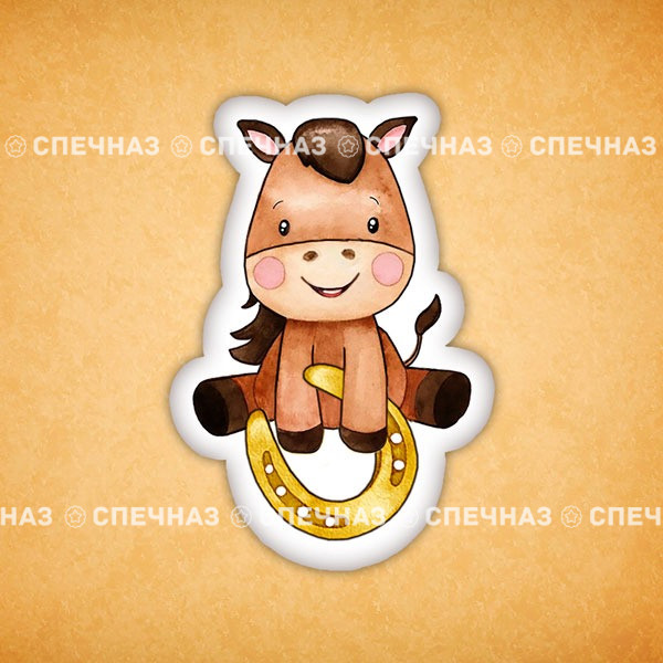 Печенье индивидуальное &quot;Новогодняя Лошадка&quot; 17 