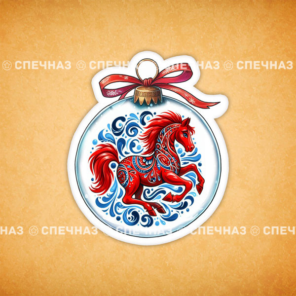 Печенье индивидуальное &quot;Шар новогодний с бантом&quot; 3 