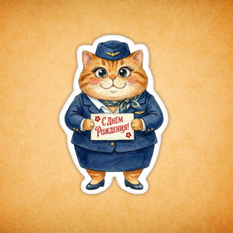 Набор печенья "Кошечка с Днём Рождения" 3