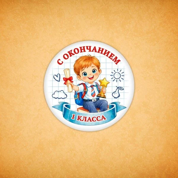 Печенье в подарок учителям и школьникам Печенье сувенирное "С окончанием 1 класса" 4  