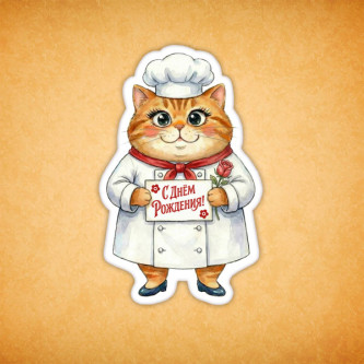 Набор печенья "Кошечка с Днём Рождения" 4