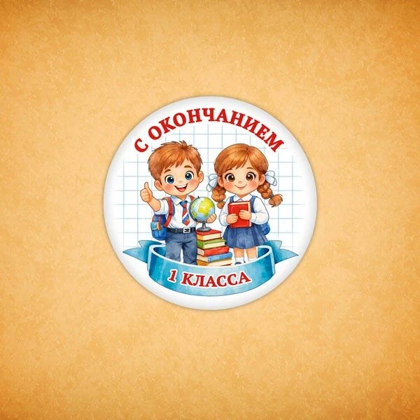 Печенье в подарок учителям и школьникам Печенье сувенирное "С окончанием 1 класса" 5  