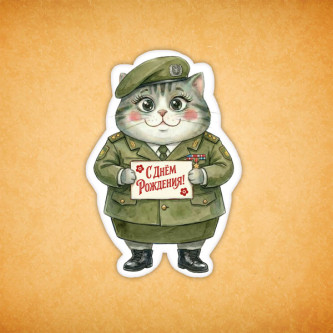 Набор печенья "Кошечка с Днём Рождения" 5