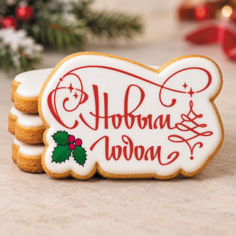 Печенье индивидуальное "С Новым годом всех!"