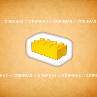 Брендированное печенье Лего желтое