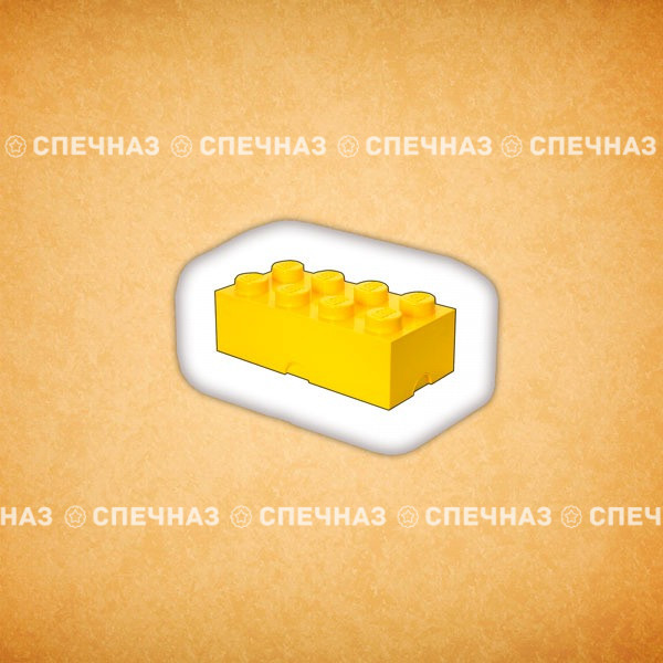 Брендированное печенье Лего желтое 