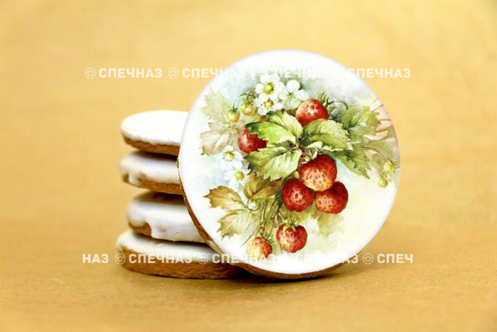 Кусайд - печенье сувенирное в коробочке 8 см Цветы 1 