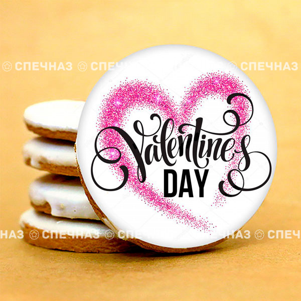 Печенье сувенирное &quot;Valentines day&quot; Минимальный тираж 3 шт.
Кусайды - хрустящее песочное печенье, покрытое шоколадной глазурью, с нанесенным изображением.