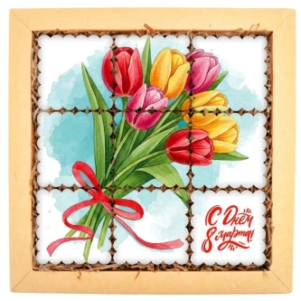 Набор печенья "Весенние тюльпаны"