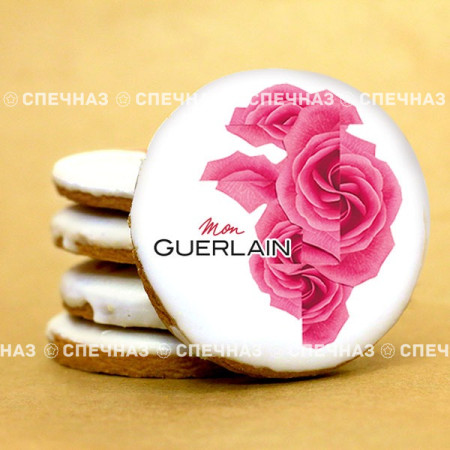 печенье брендированное "guerlain" 65мм
