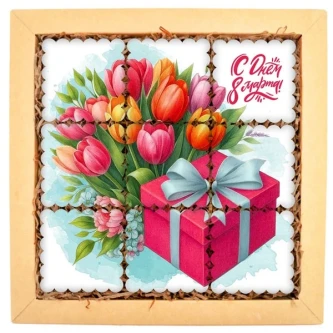 Набор печенья "Весенние тюльпаны" 2