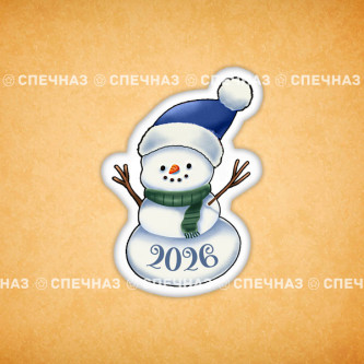 Печенье индивидуальное "Снеговик 2026" 2