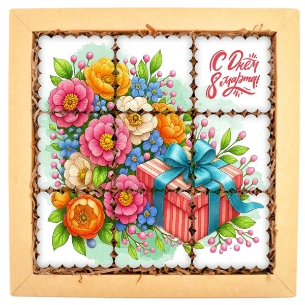 Набор печенья "Весенние цветы" 