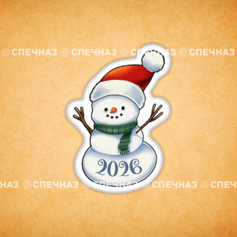 Печенье индивидуальное "Снеговик 2026" 3