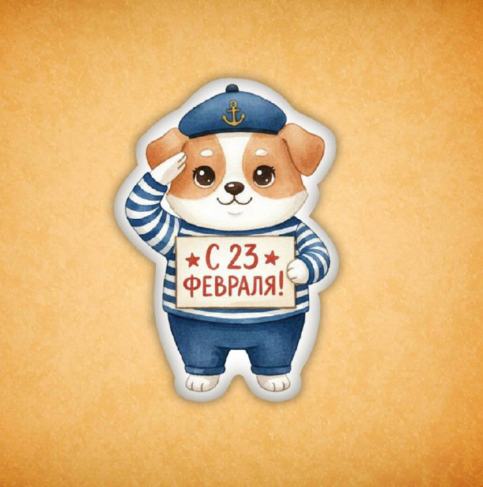 Набор печенья "Пёсик с 23 февраля" 