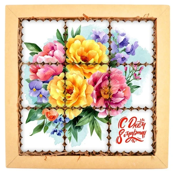 Набор печенья "Весенние цветы" 2 