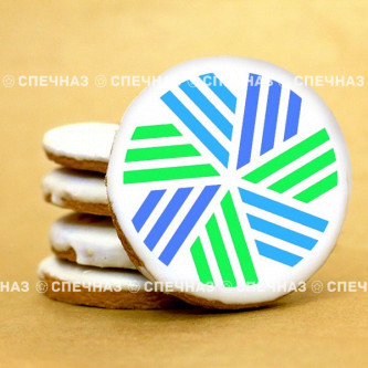 Печенье брендированное "СFA" d 6,5 см имбирь