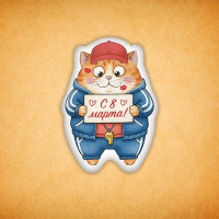 Набор печенья "Котик с 8 марта" 2