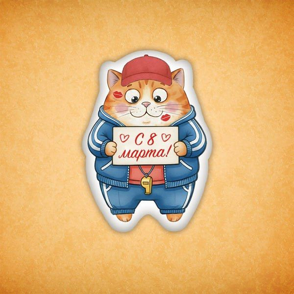 Набор печенья "Котик с 8 марта" 2 