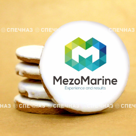 Печенье брендированное "Mezomarine" 4 см