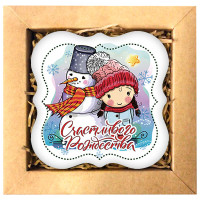 Набор печенья "Открытка на Рождество 1"