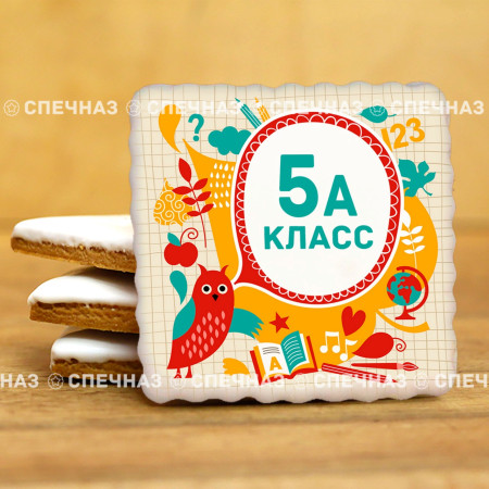 Печенье в подарок учителям и школьникам Печенье сувенирное "Мой класс №9" 