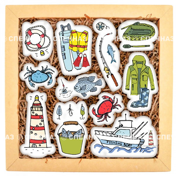 Купить Подарок на День рождения Набор печенья "Рыболову на удачу!"