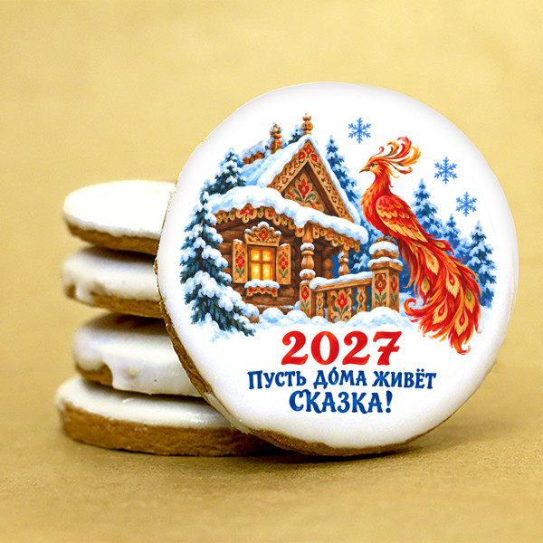 Печенье индивидуальное "Пусть дома живет сказка" 7 