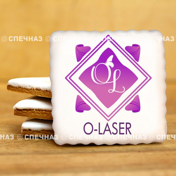 Печенье брендированное &quot;O-LASER&quot; 65мм 